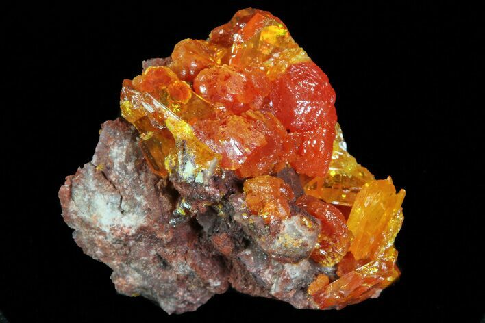 Wulfenite Crystal Cluster - Rowley Mine, AZ #76908